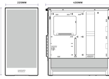 NZXT H5 Flow Black 2024 - Afmetingen