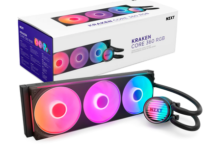 NZXT Kraken Core 360 RGB - Product met verpakking