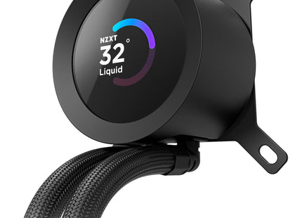 NZXT Kraken Plus 360 Black - Closeup pomp liquid koeler