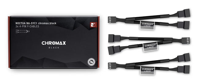 Noctua NA-SYC1 chromax.black Zwart - Verpakking met inhoud
