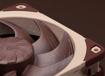 Noctua NF-A12x25 G2 PWM - Closeup anti-vibratie