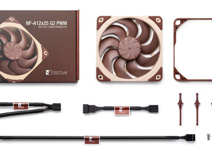 Noctua NF-A12x25 G2 PWM - Inhoud verpakking