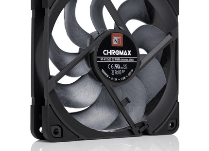 Noctua NF-A12x25 G2 PWM chromax.black - Achteraanzicht