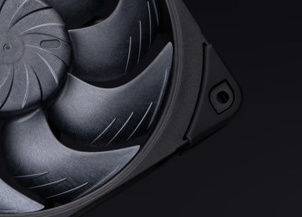 Noctua NF-A12x25 G2 PWM chromax.black - Closeup anti-vibratie