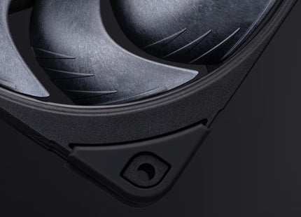 Noctua NF-A12x25 G2 PWM chromax.black - Closeup anti-vibratie 2