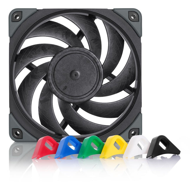 Noctua NF-A12x25 PWM chromax.black.swap - Vooraanzicht
