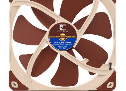 Noctua NF-A14 PWM - Achterkant Frontaal