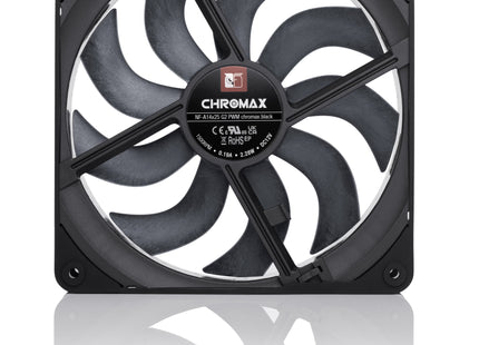 Noctua NF-A14x25 G2 PWM chromax.black - Achteraanzicht