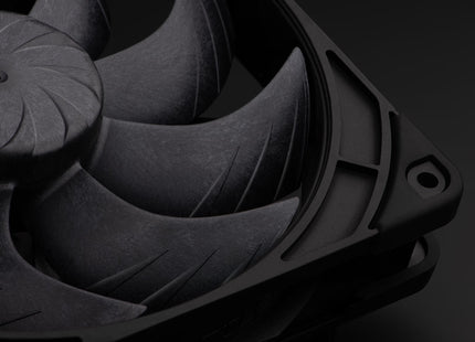 Noctua NF-A14x25 G2 PWM chromax.black - Closeup anti vibratie