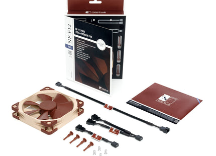 Noctua NF-F12 PWM - Product met verpakking en inhoud