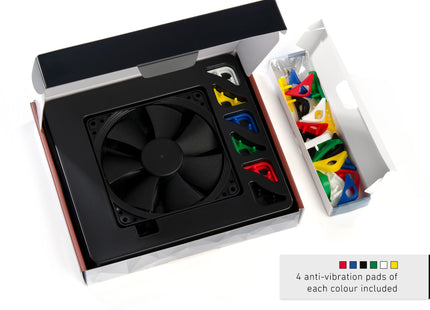 Noctua NF-F12 PWM Chromax.Black.Swap - Inhoud verpakking