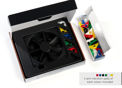 Noctua NF-S12A PWM Chromax.Black.Swap - Inhoud verpakking