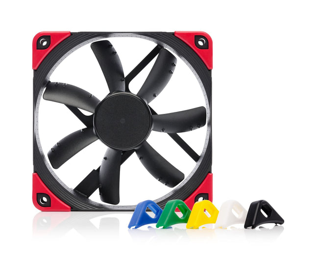Noctua NF-S12A PWM Chromax.Black.Swap - Vooraanzicht