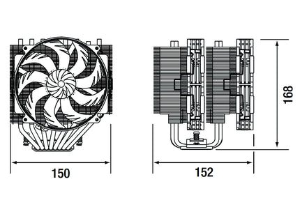 Noctua NH-D15 G2 - Afmetingen