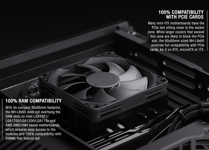 Noctua NH-L9x65 chromax.black - Uitleg over de low-profile processor koeler