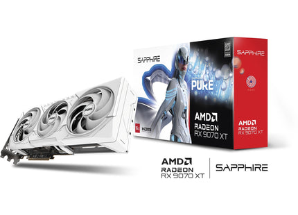 Sapphire Pure Radeon RX 9070 XT - Verpakking met GPU