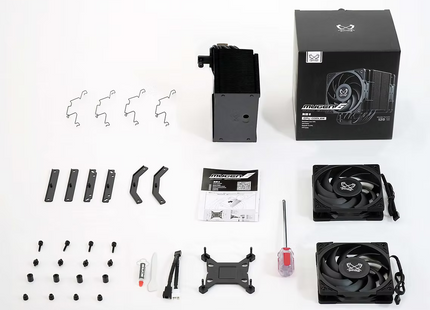 Scythe Mugen 6 Dual Fan Black Edition - Inhoud verpakking