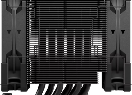 Scythe Mugen 6 Dual Fan Black Edition - Zijaanzicht