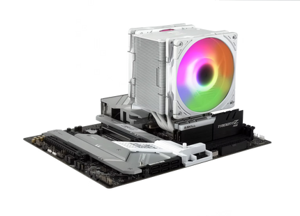 Scythe Mugen 6 Dual Fan White ARGB Edition - CPU koeler op moederbord geheugen