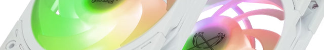 Scythe Mugen 6 Dual Fan White ARGB Edition - Dubbele Fans, Flagship Performance