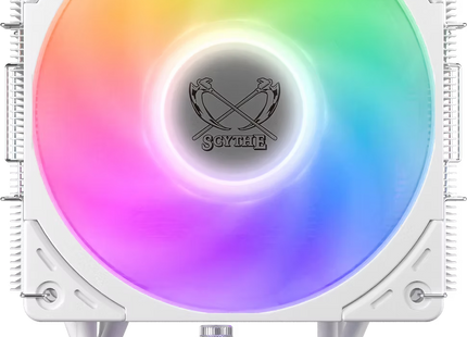 Scythe Mugen 6 Dual Fan White ARGB Edition - Frontaal