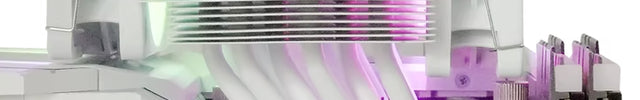 Scythe Mugen 6 Dual Fan White ARGB Edition - Universele Pasvorm, Superieure Compatibiliteit