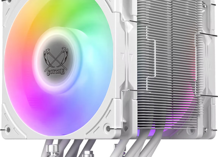 Scythe Mugen 6 Dual Fan White ARGB Edition - Vooraanzicht
