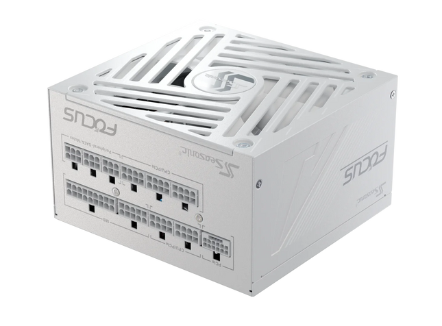 Seasonic FOCUS GX ATX 3 (2024) 850W White - Vooraanzicht