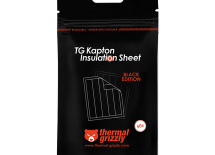 Thermal Grizzly Kapton Insulation Sheet Black - Verpakking