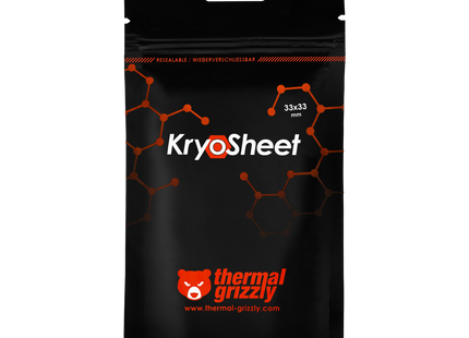Thermal Grizzly KryoSheet 33 x 33mm - Verpakking