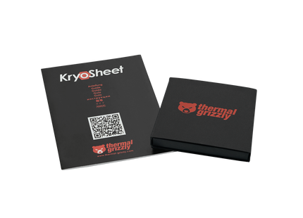 Thermal Grizzly KryoSheet 33 x 33mm - Verpakkings inhoud met handleiding