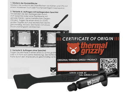 Thermal Grizzly Kryonaut 1 gram - Inhoud verpakking