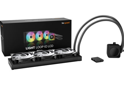 be quiet! Light Loop IO LCD 360mm Black - Verpakking met product