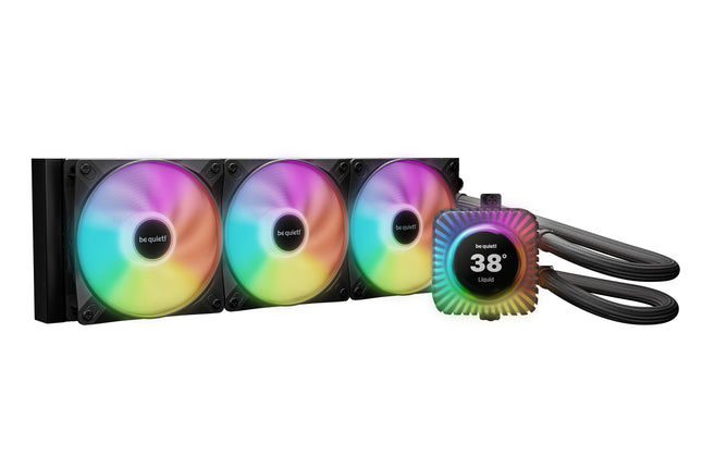 be quiet! Light Loop IO LCD 360mm Black - Vooraanzicht
