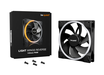 be quiet! Light Wings 140mm PWM Reverse Black - Inhoud verpakking