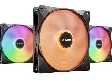 be quiet!  Light Wings LX 140mm PWM Black Triple Pack - Vooraanzicht