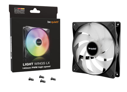 be quiet! Light Wings LX 140mm PWM high-speed - Product met verpakking