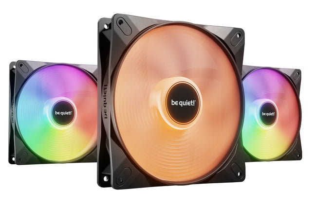 be quiet! Light Wings LX 140mm PWM high-speed Black Triple Pack - Vooraanzicht