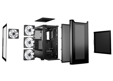 be quiet! Pure Base 501 LX Black - Exploded view