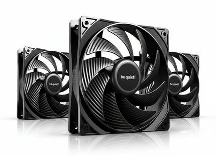 be quiet! Pure Wings 3 120mm PWM Black Triple Pack - Vooraanzicht