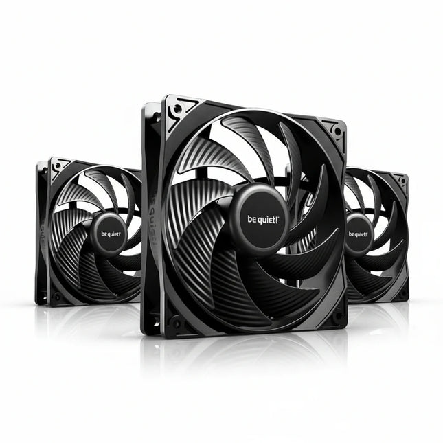be quiet! Pure Wings 3 120mm PWM Black Triple Pack - Vooraanzicht