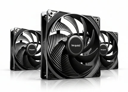 be quiet! Pure Wings 3 120mm PWM High-Speed Black Triple Pack - Vooraanzicht