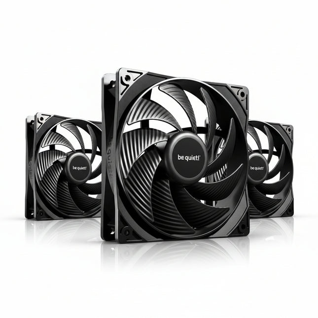 be quiet! Pure Wings 3 120mm PWM High-Speed Black Triple Pack - Vooraanzicht