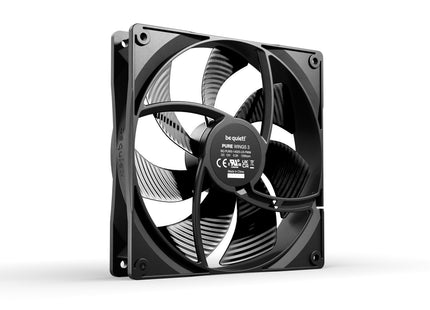 be quiet! Pure Wings 3 140mm PWM Black Triple Pack - Achterkant fan
