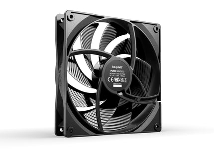 be quiet! Pure Wings 3 140mm PWM High-Speed Black Triple Pack - Achterkant fan