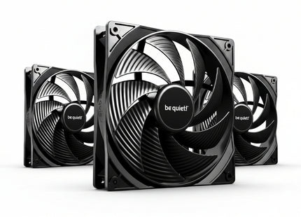 be quiet! Pure Wings 3 140mm PWM High-Speed Black Triple Pack - Vooraanzicht