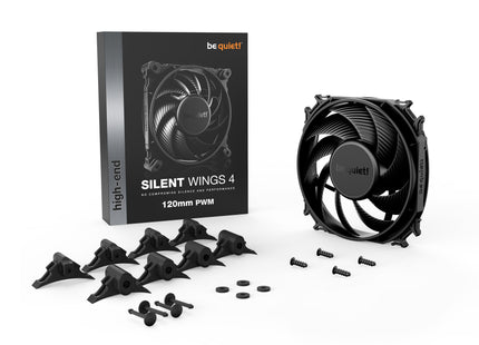 be quiet! Silent Wings 4 120mm PWM Black - Verpakking met inhoud