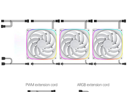 Geometric Future Squama 2503-14W Triple Pack 140mm Ventilator